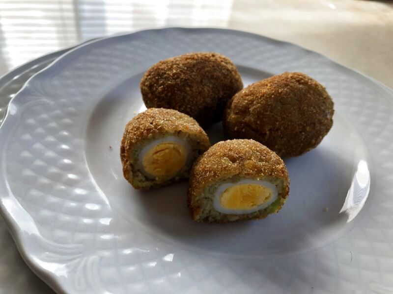 　　　　オンライン料理教室　　　　うずらの卵とソラマメのポルペッティーネ　（春のレシピ）